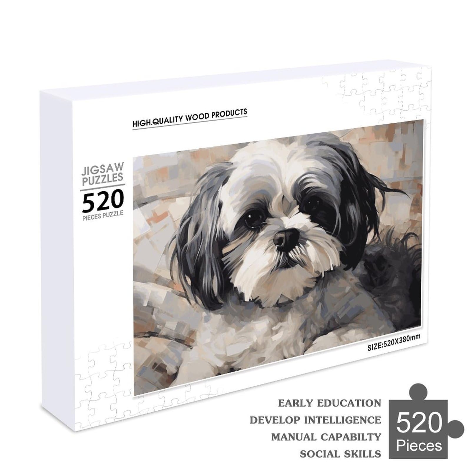 Amazon.com: 520 Piece Jigsaw Puzzle - Shih Tzu Picture Puzzles for